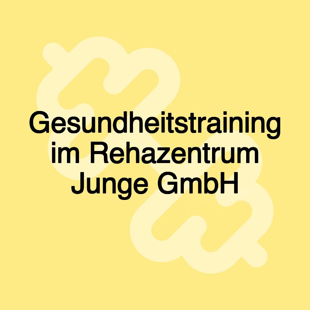 Gesundheitstraining im Rehazentrum Junge GmbH