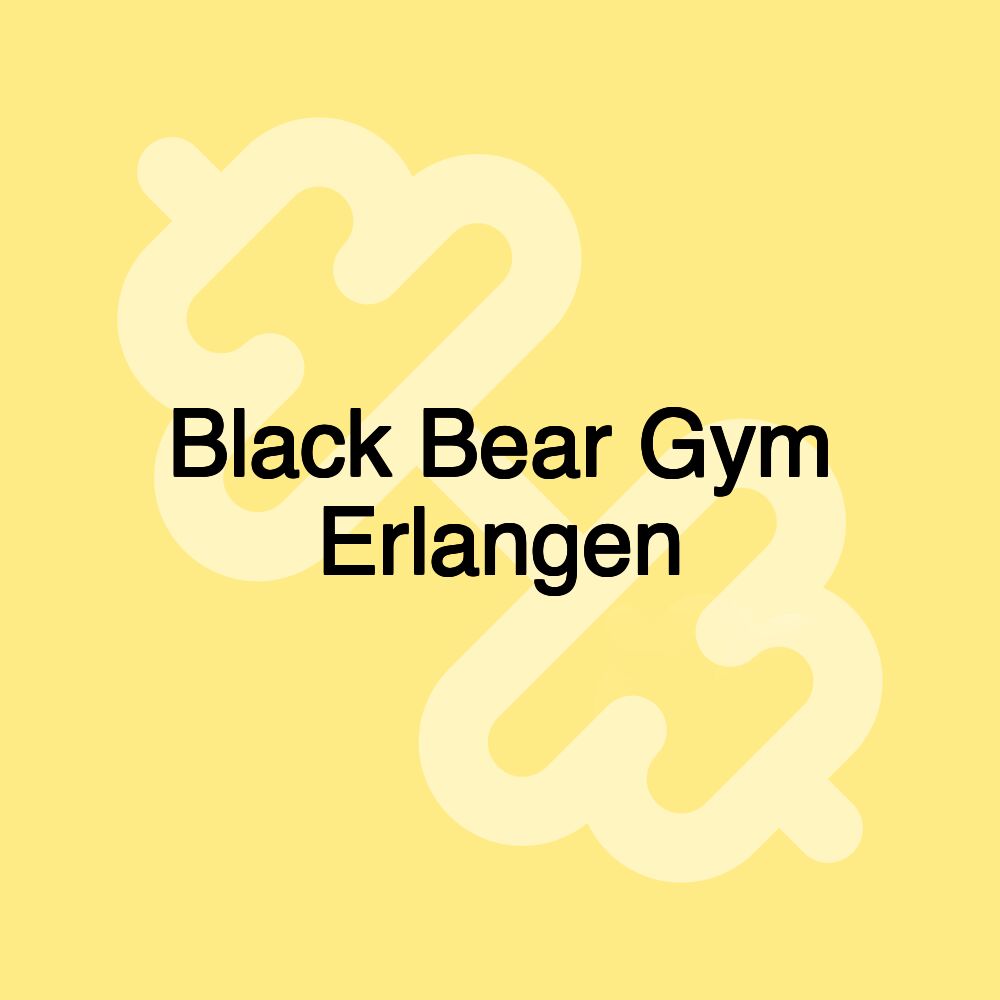 Black Bear Gym Erlangen