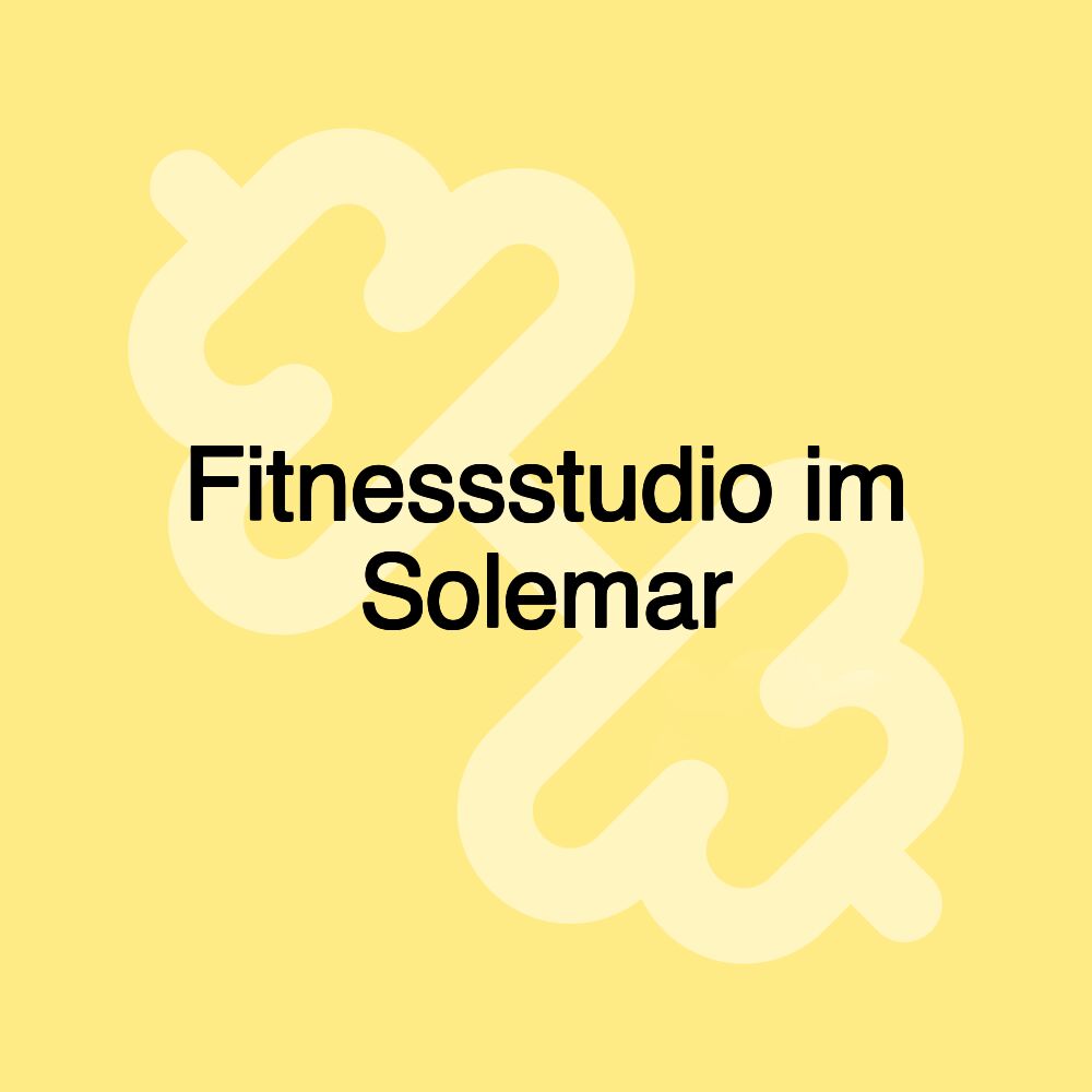 Fitnessstudio im Solemar