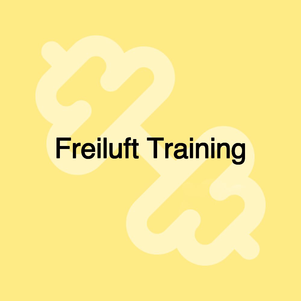 Freiluft Training