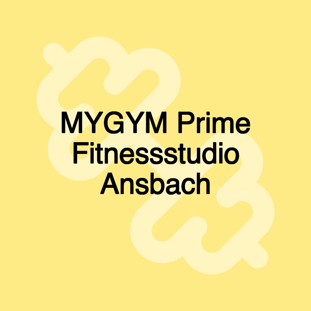 MYGYM Prime Fitnessstudio Ansbach