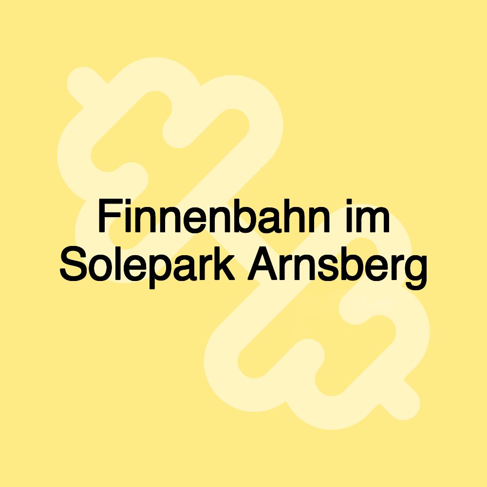 Finnenbahn im Solepark Arnsberg