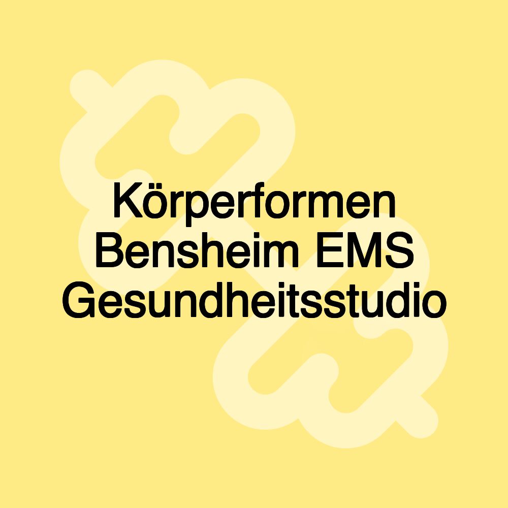 Körperformen Bensheim EMS Gesundheitsstudio