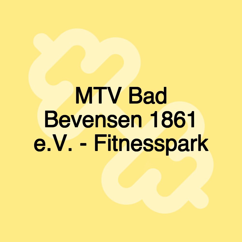 MTV Bad Bevensen 1861 e.V. - Fitnesspark