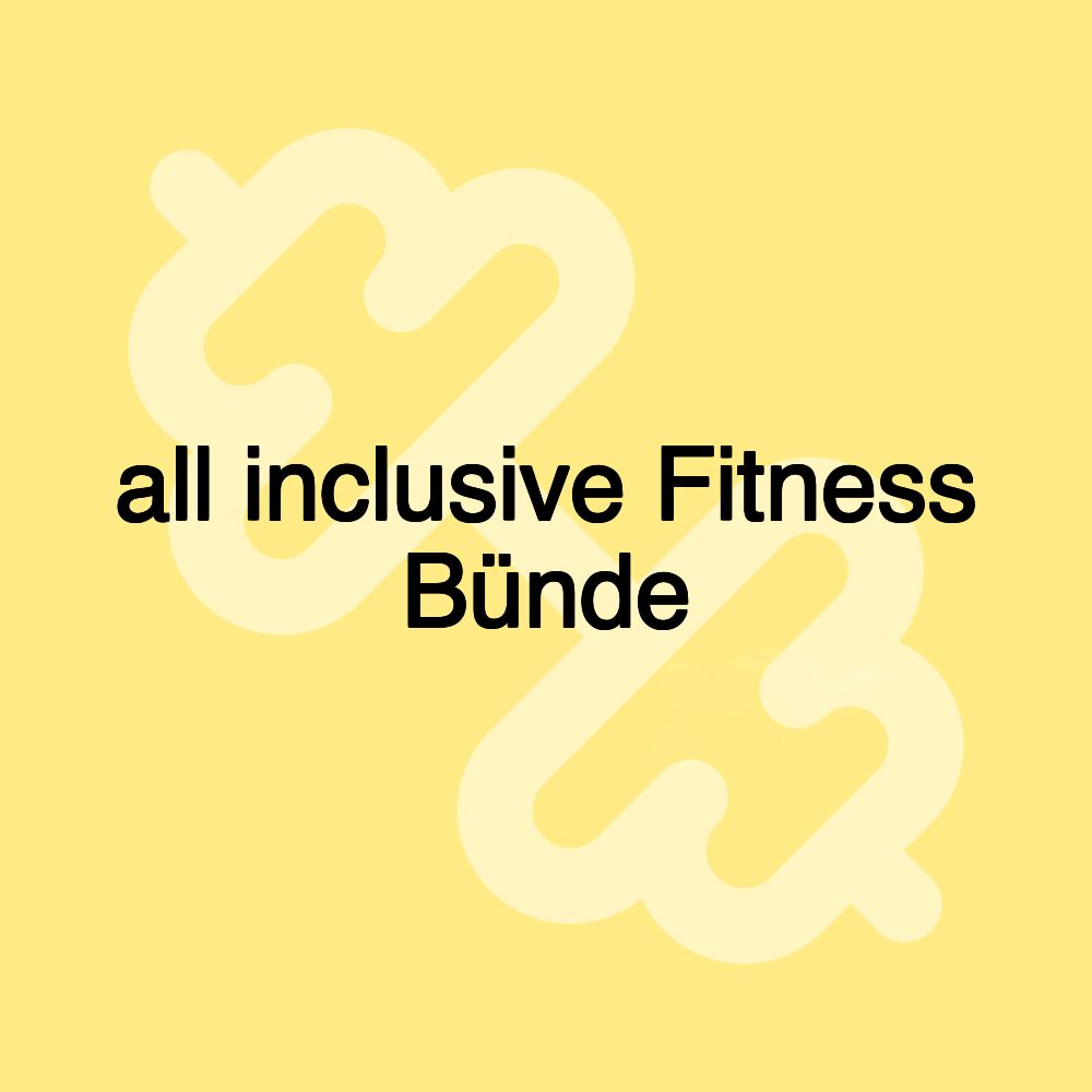 all inclusive Fitness Bünde