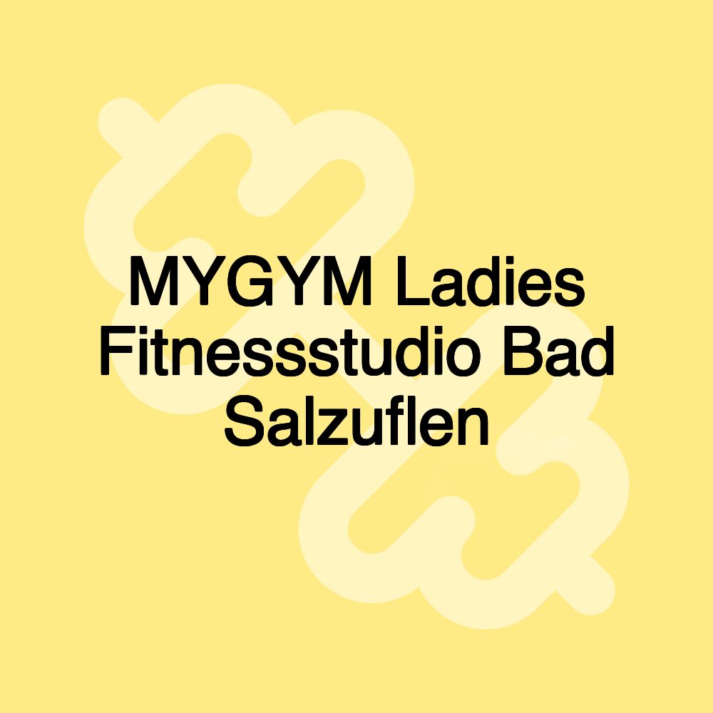 MYGYM Ladies Fitnessstudio Bad Salzuflen