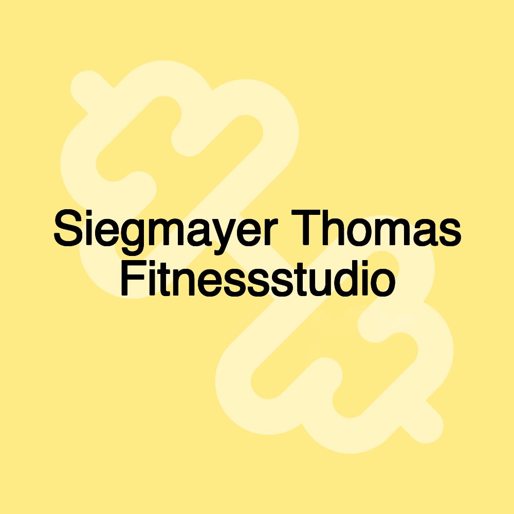 Siegmayer Thomas Fitnessstudio