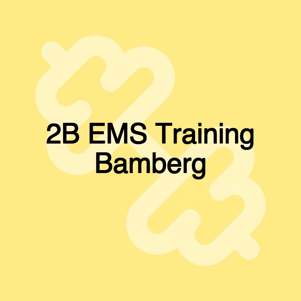 2B EMS Training Bamberg