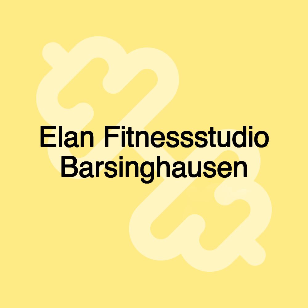 Elan Fitnessstudio Barsinghausen