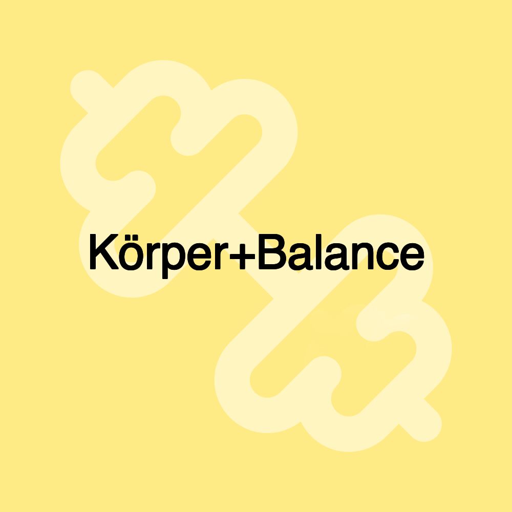 Körper+Balance