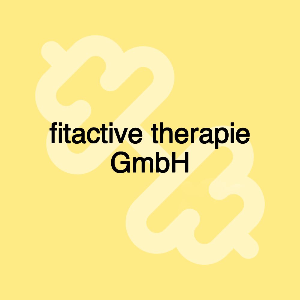 fitactive therapie GmbH