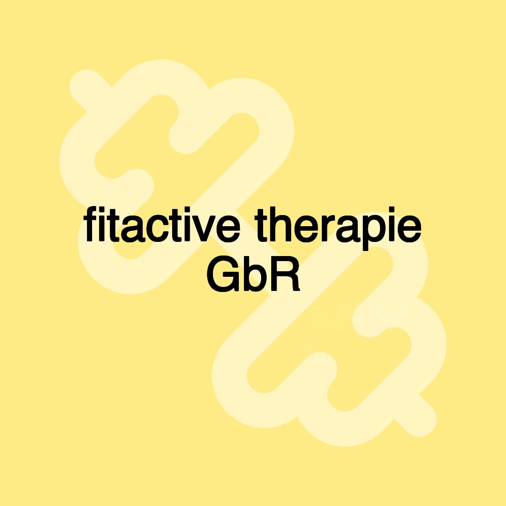 fitactive therapie GbR