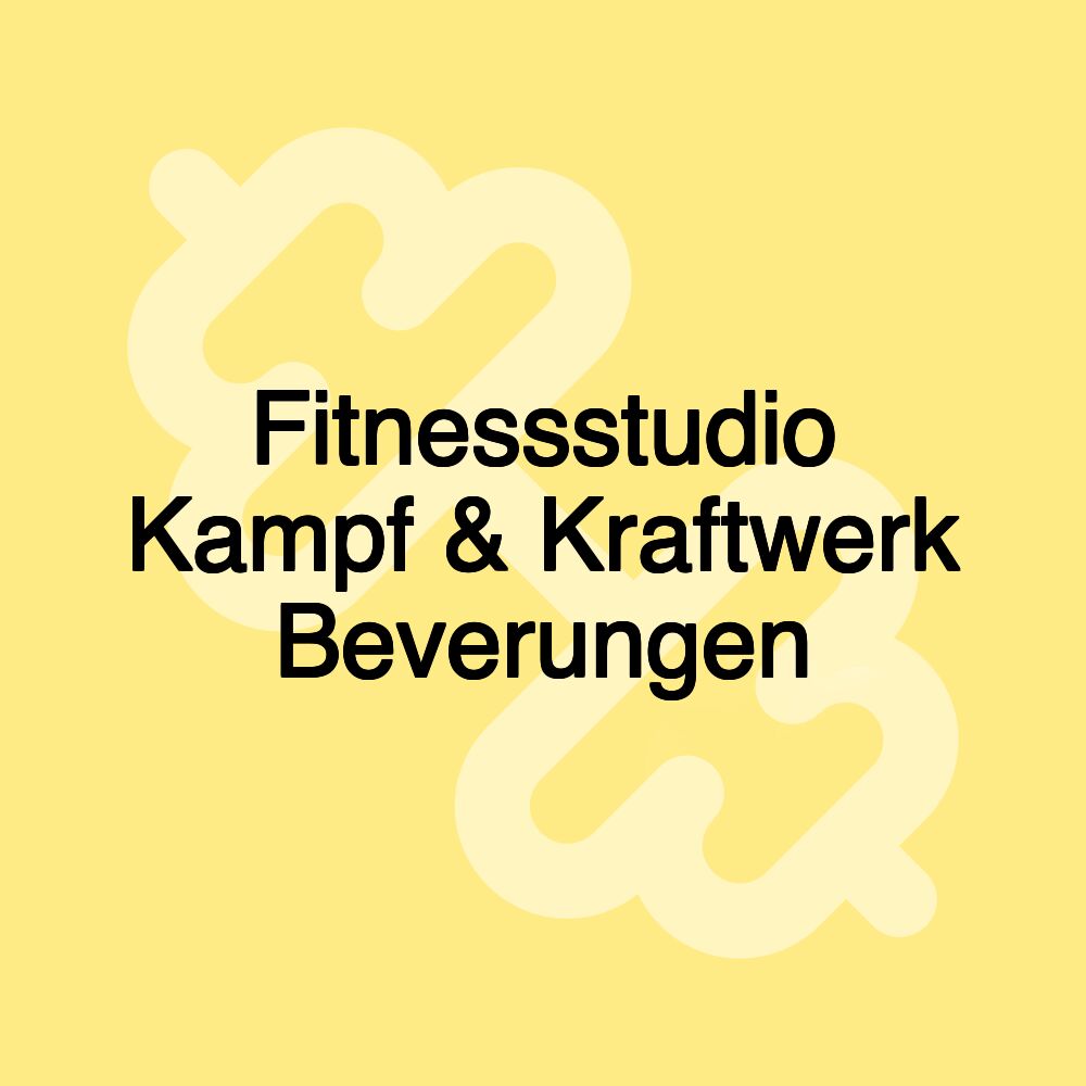 Fitnessstudio Kampf & Kraftwerk Beverungen