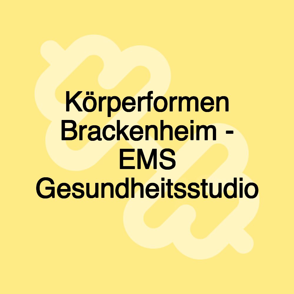 Körperformen Brackenheim - EMS Gesundheitsstudio