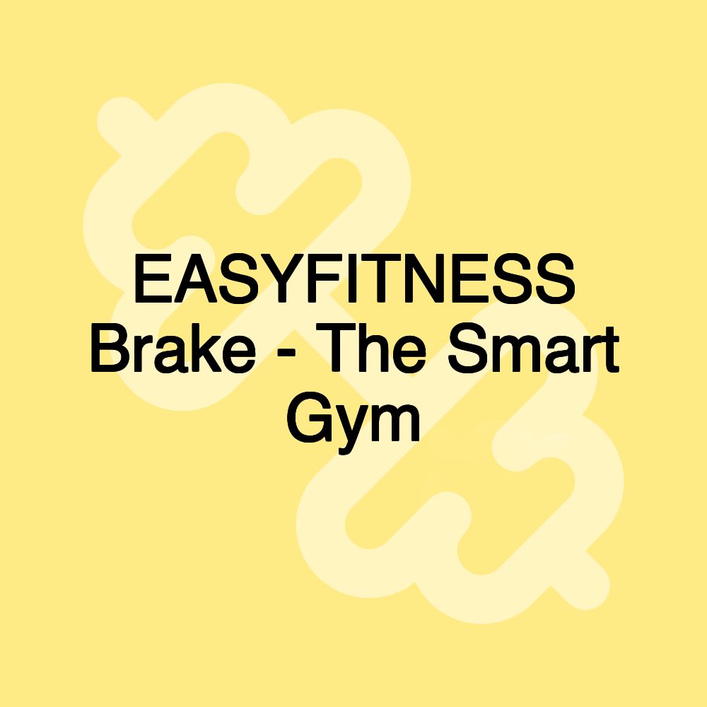 EASYFITNESS Brake - The Smart Gym