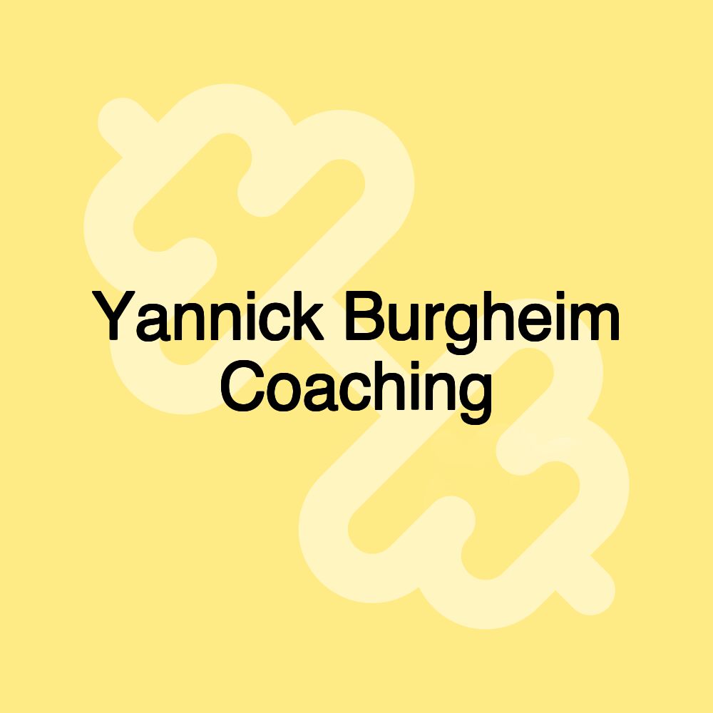 Yannick Burgheim Coaching