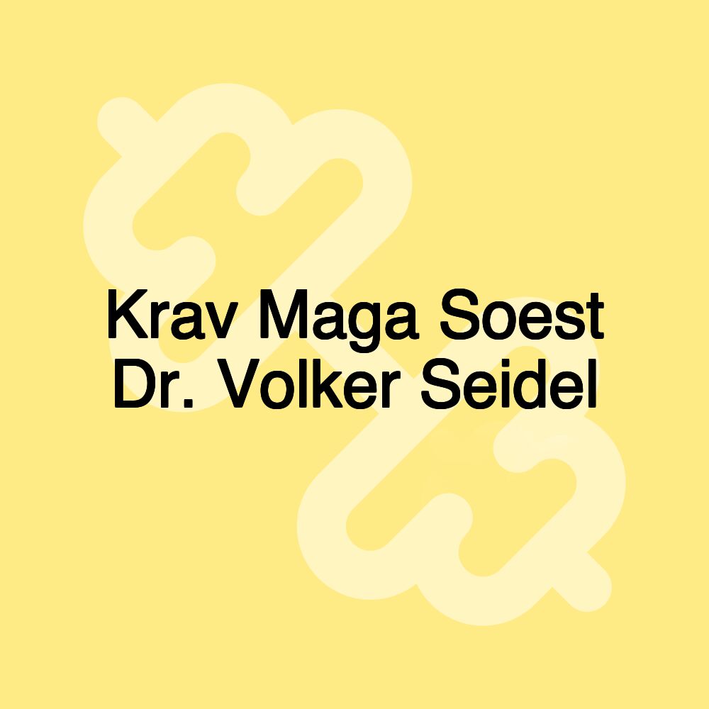 Krav Maga Soest Dr. Volker Seidel