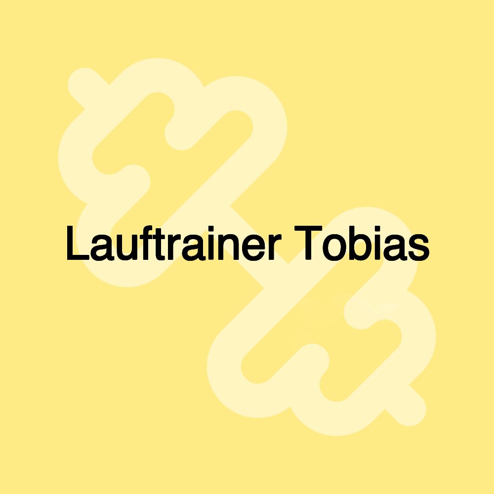 Lauftrainer Tobias