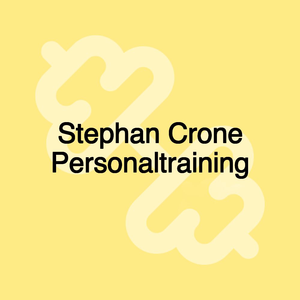 Stephan Crone Personaltraining