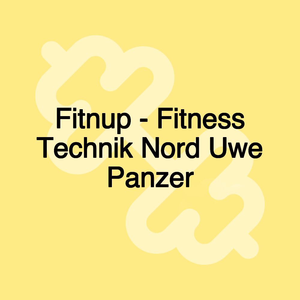 Fitnup - Fitness Technik Nord Uwe Panzer