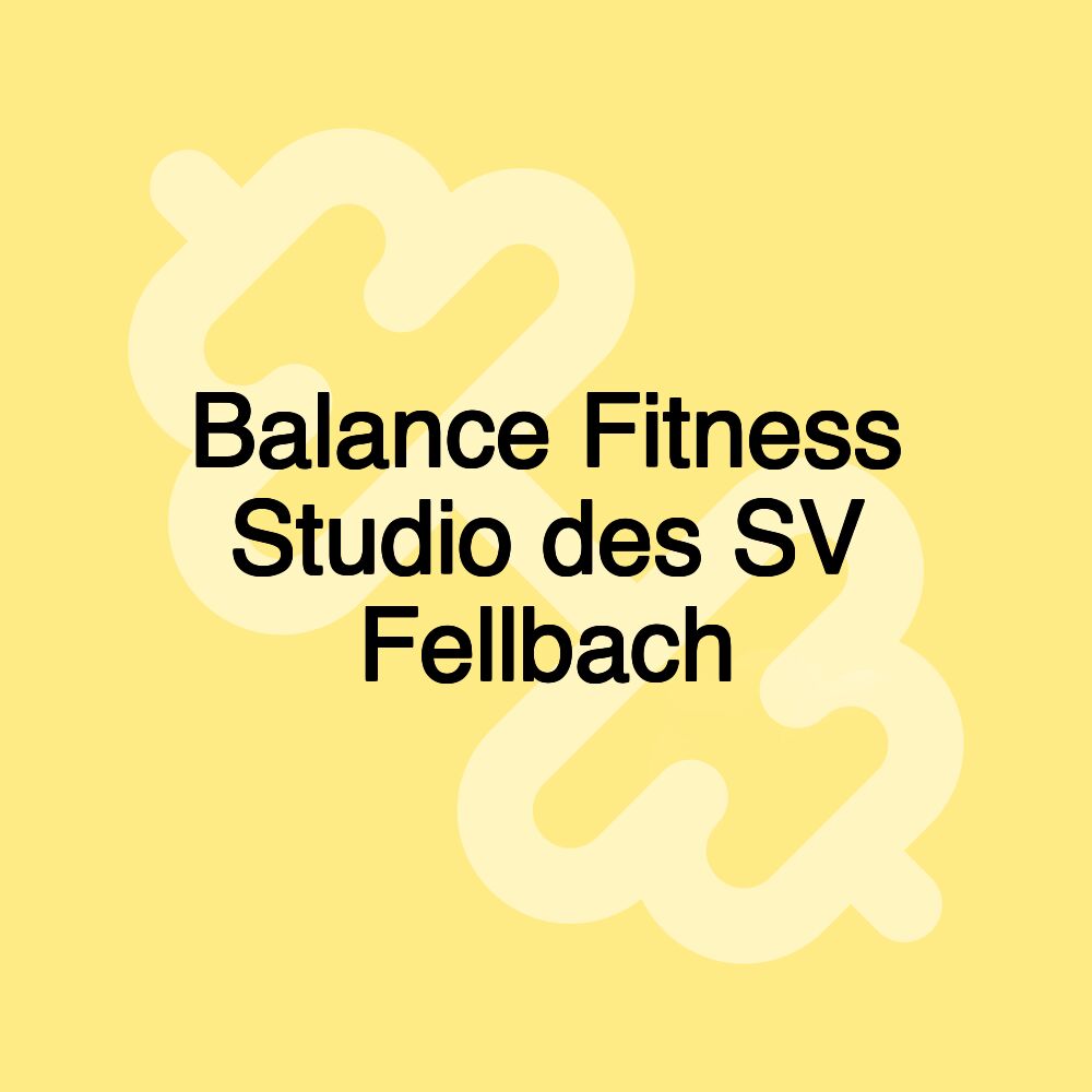 Balance Fitness Studio des SV Fellbach