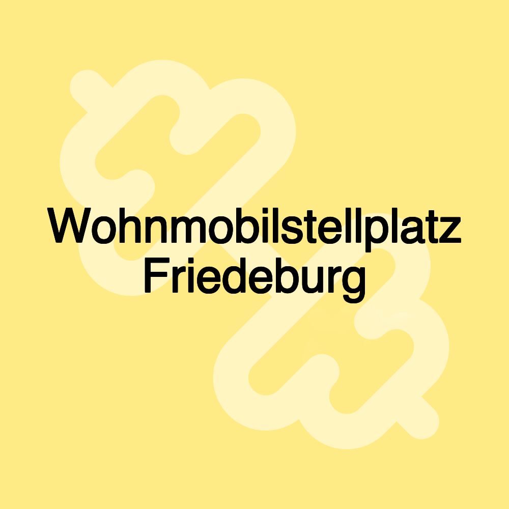 Wohnmobilstellplatz Friedeburg