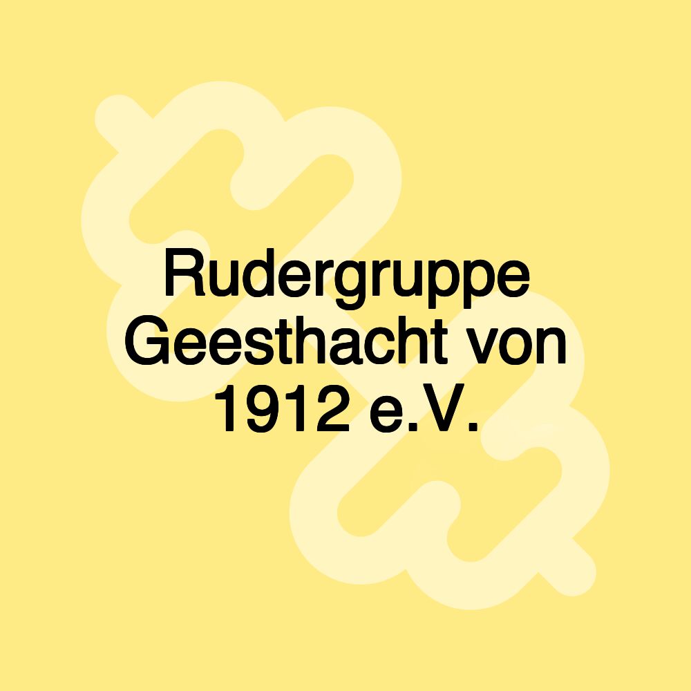 Rudergruppe Geesthacht von 1912 e.V.