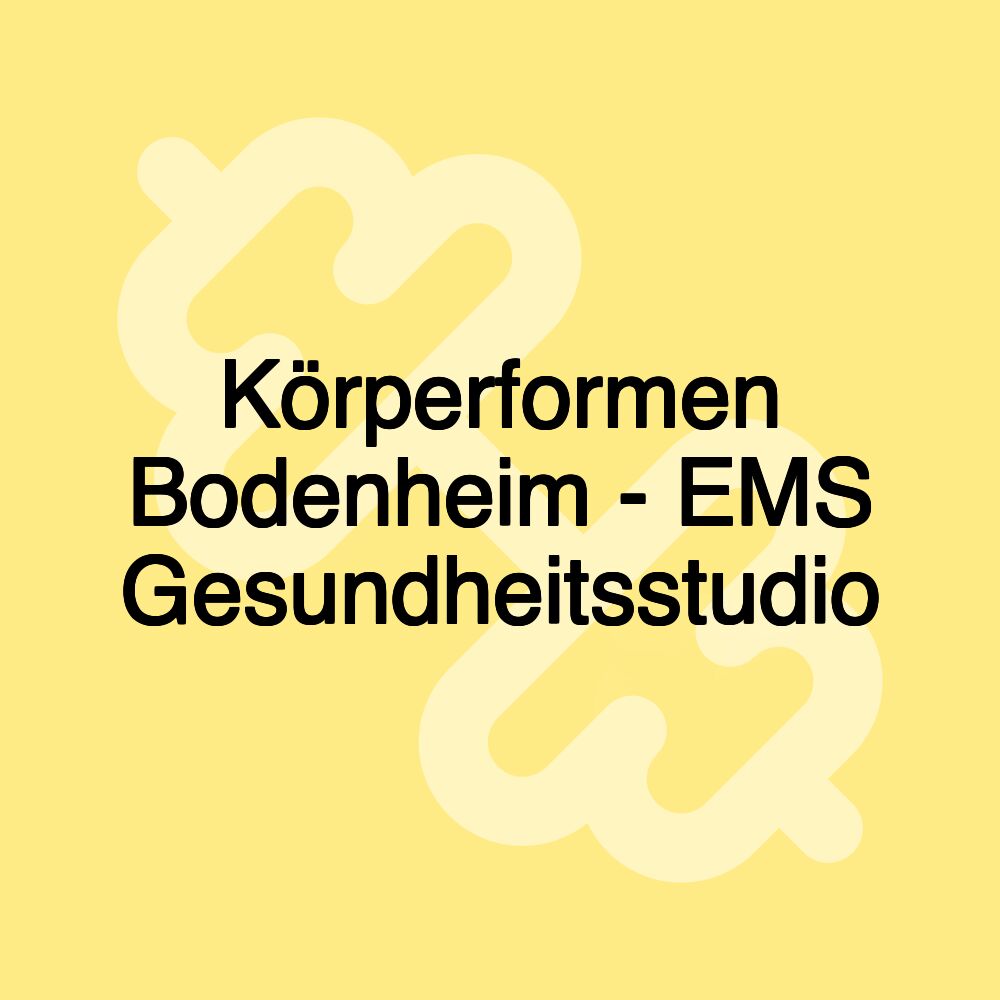 Körperformen Bodenheim - EMS Gesundheitsstudio