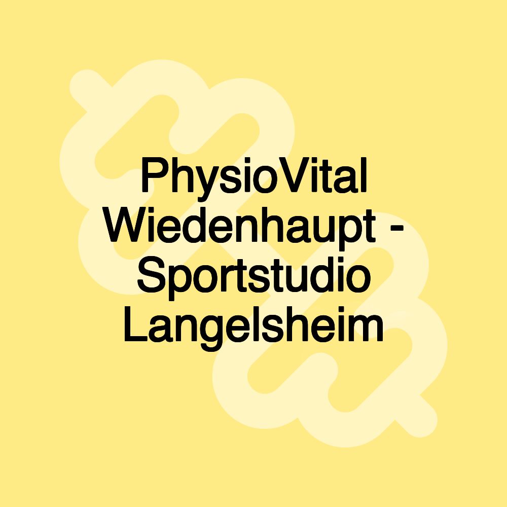 PhysioVital Wiedenhaupt - Sportstudio Langelsheim