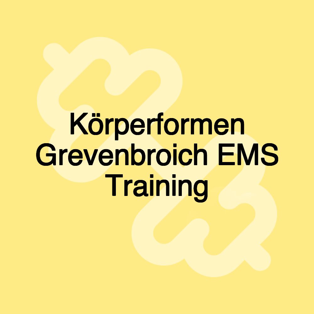 Körperformen Grevenbroich EMS Training