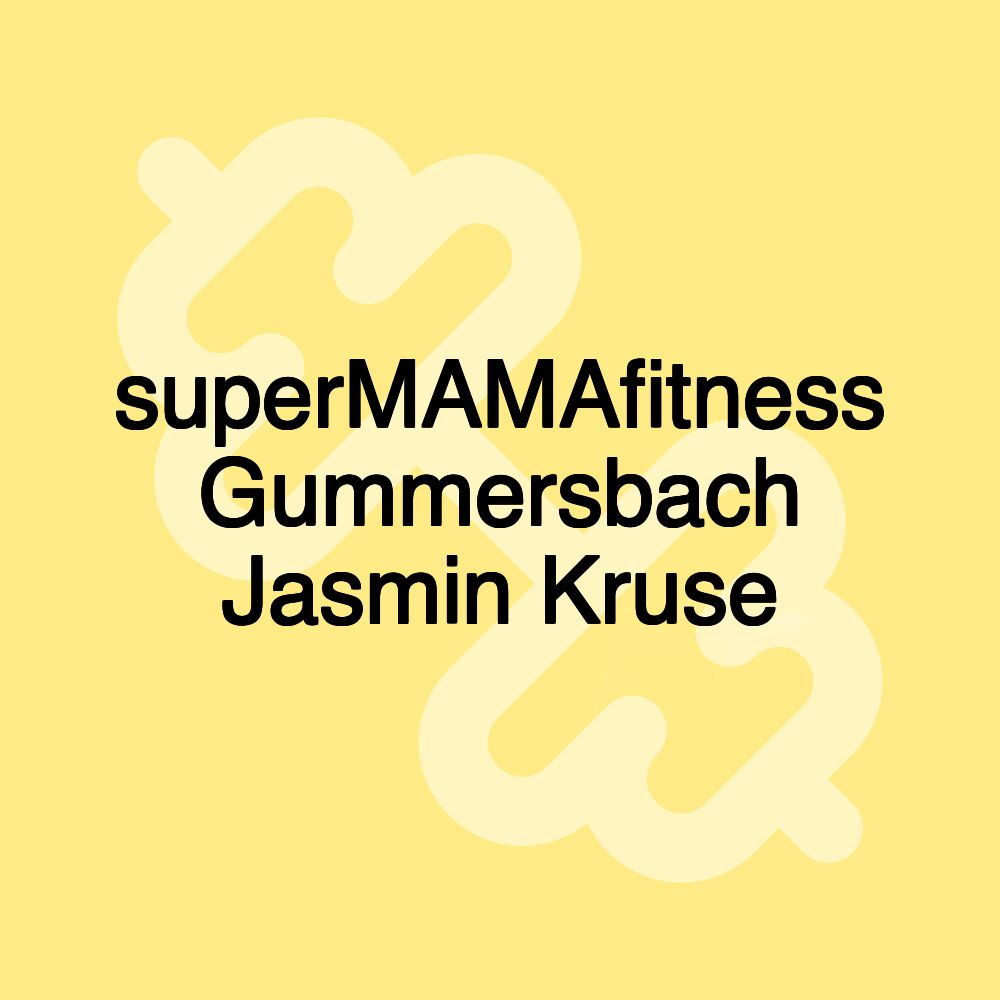 superMAMAfitness Gummersbach Jasmin Kruse