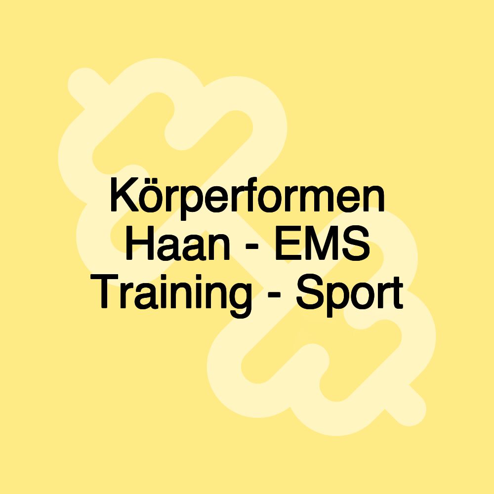 Körperformen Haan - EMS Training - Sport