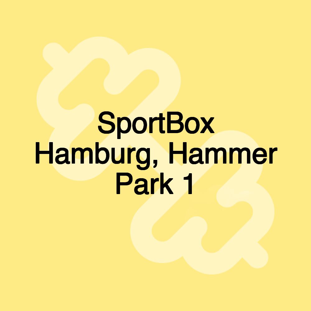 SportBox Hamburg, Hammer Park 1