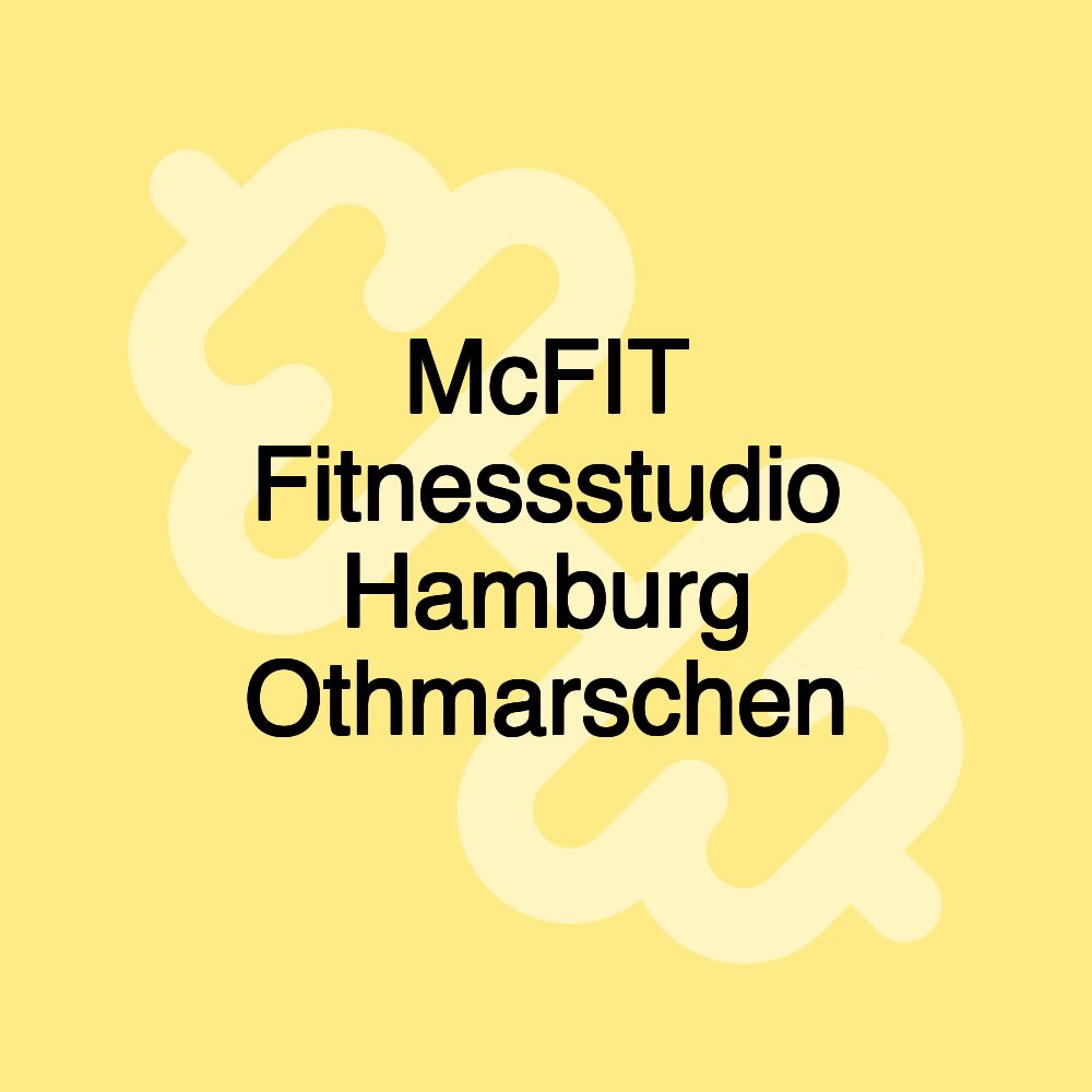 McFIT Fitnessstudio Hamburg Othmarschen