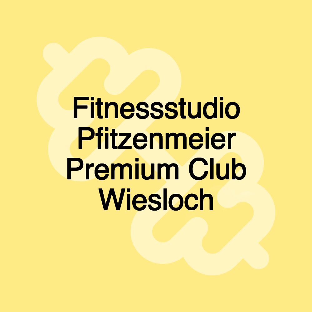 Fitnessstudio Pfitzenmeier Premium Club Wiesloch