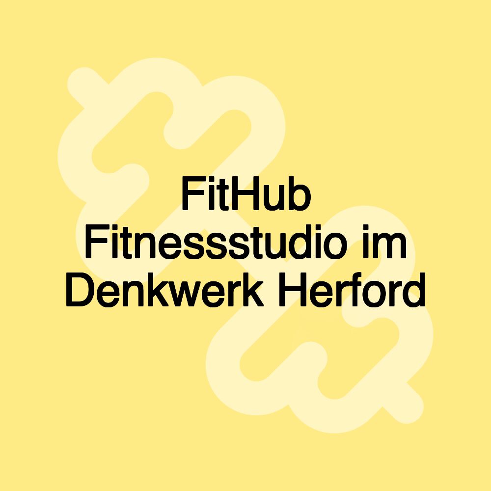 FitHub Fitnessstudio im Denkwerk Herford