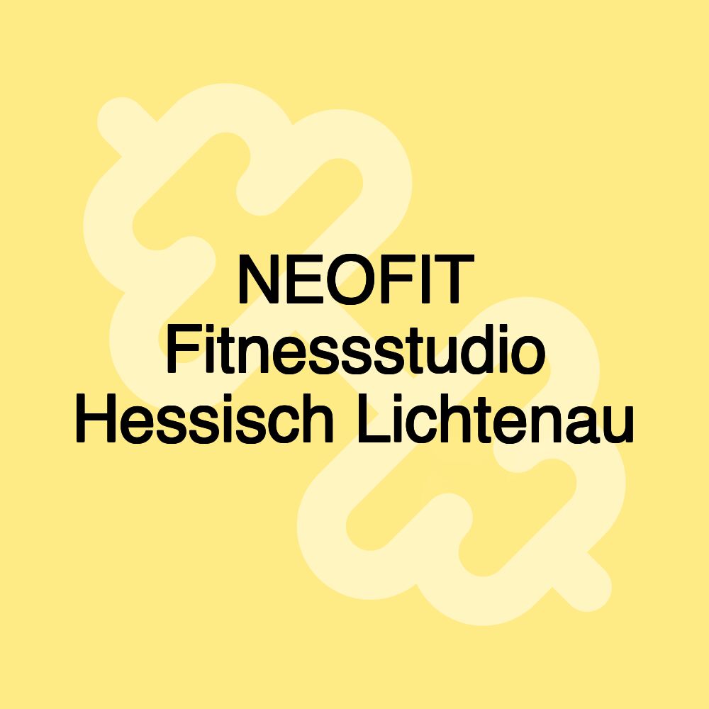 NEOFIT Fitnessstudio Hessisch Lichtenau