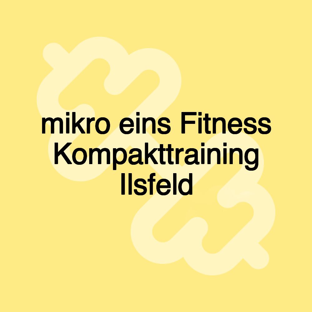 mikro eins Fitness Kompakttraining Ilsfeld