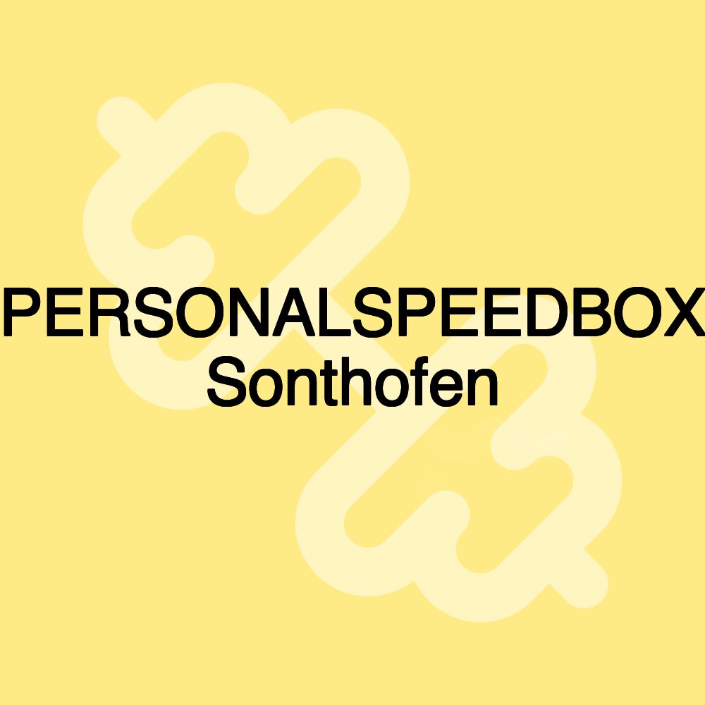 PERSONALSPEEDBOX Sonthofen