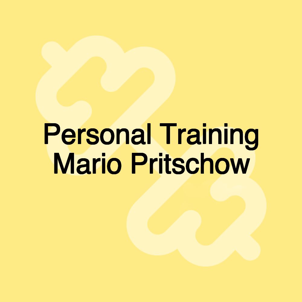 Personal Training Mario Pritschow