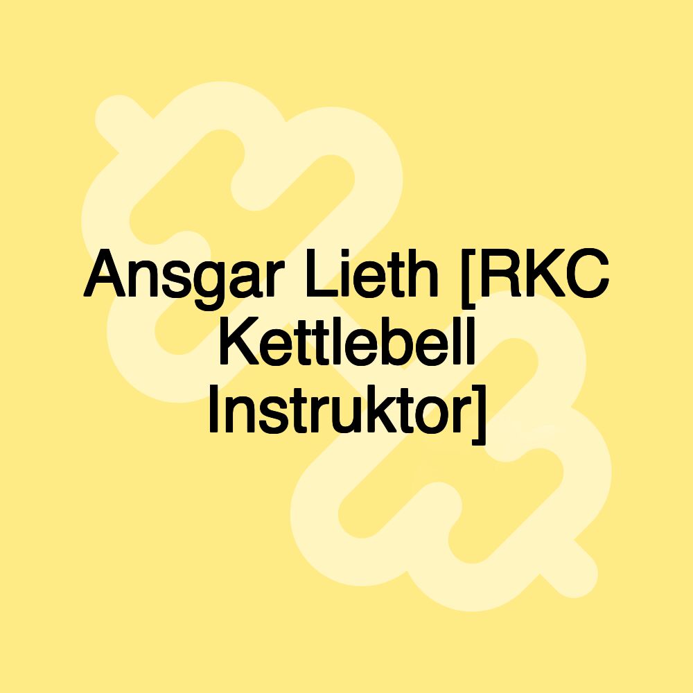 Ansgar Lieth [RKC Kettlebell Instruktor]