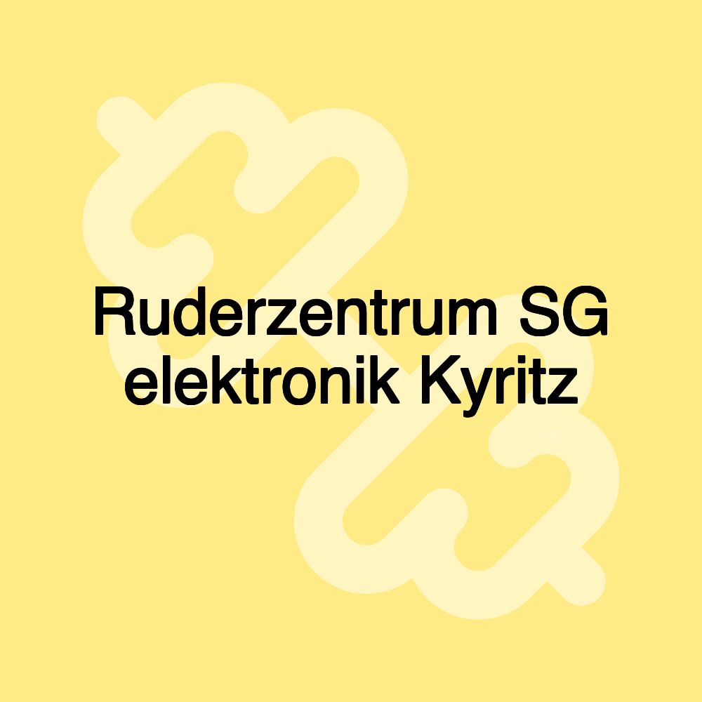 Ruderzentrum SG elektronik Kyritz