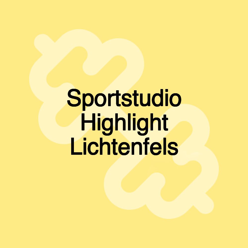 Sportstudio Highlight Lichtenfels