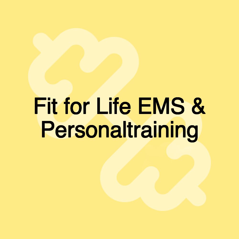 Fit for Life EMS & Personaltraining