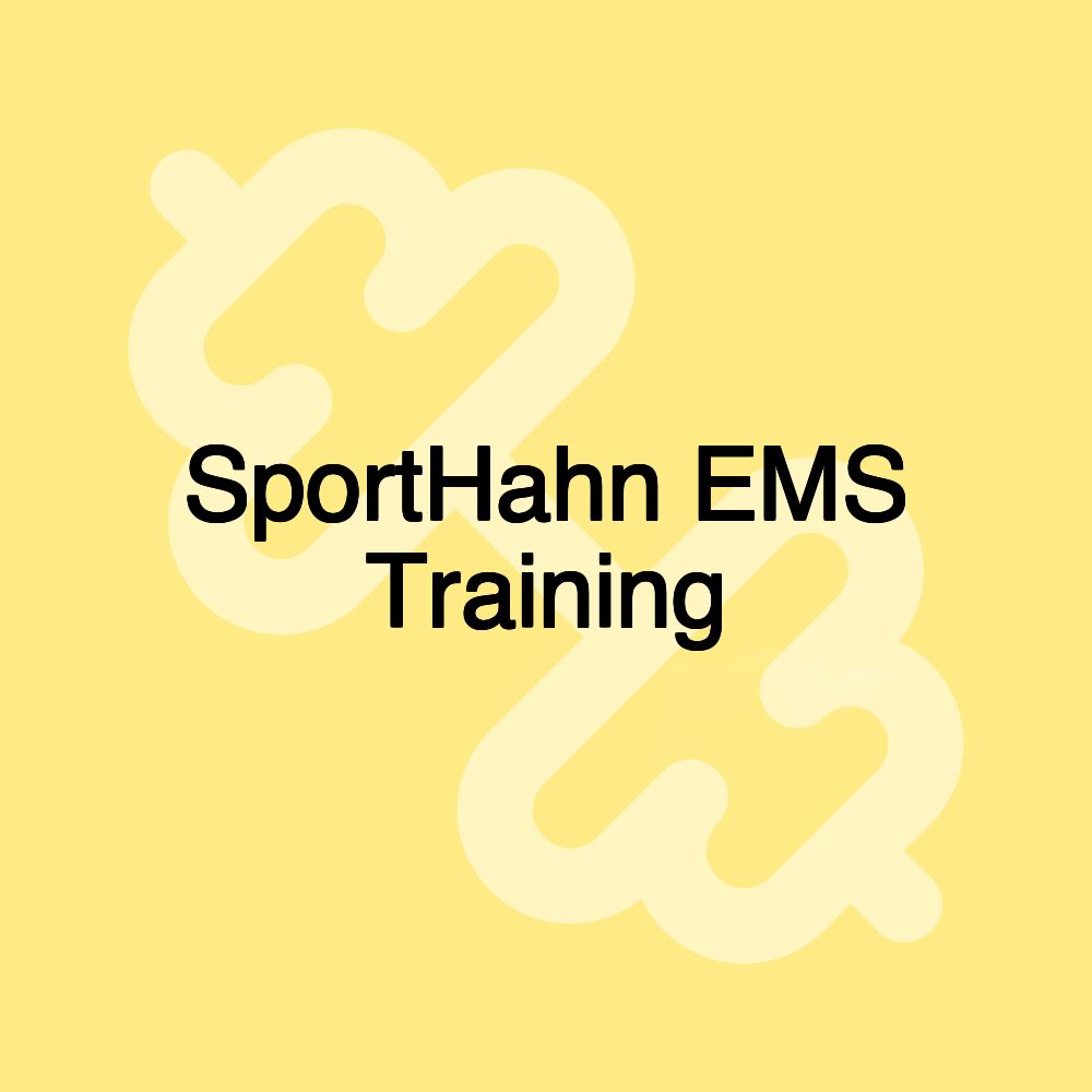 SportHahn EMS Training