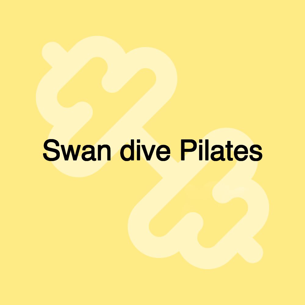 Swan dive Pilates