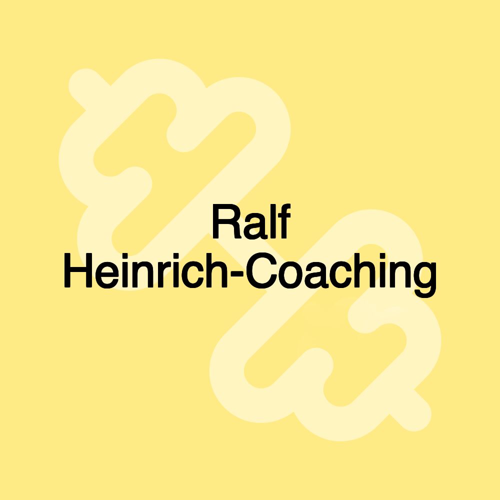 Ralf Heinrich-Coaching