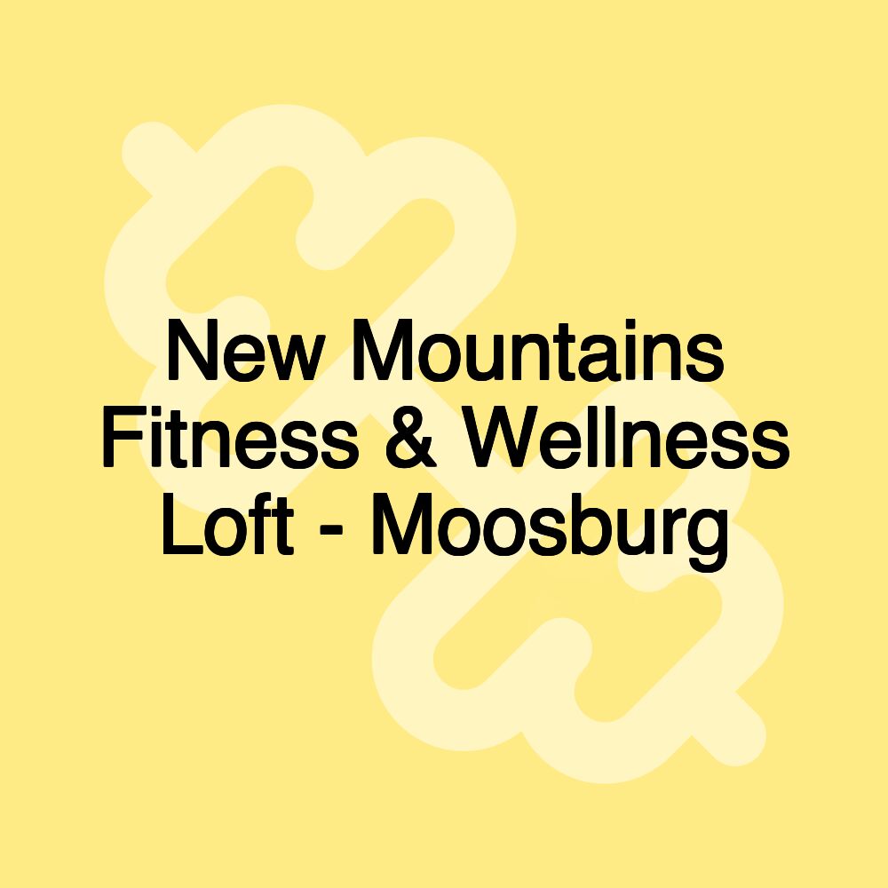 New Mountains Fitness & Wellness Loft - Moosburg