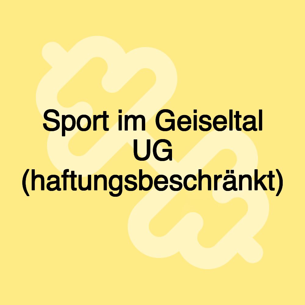 Sport im Geiseltal UG (haftungsbeschränkt)