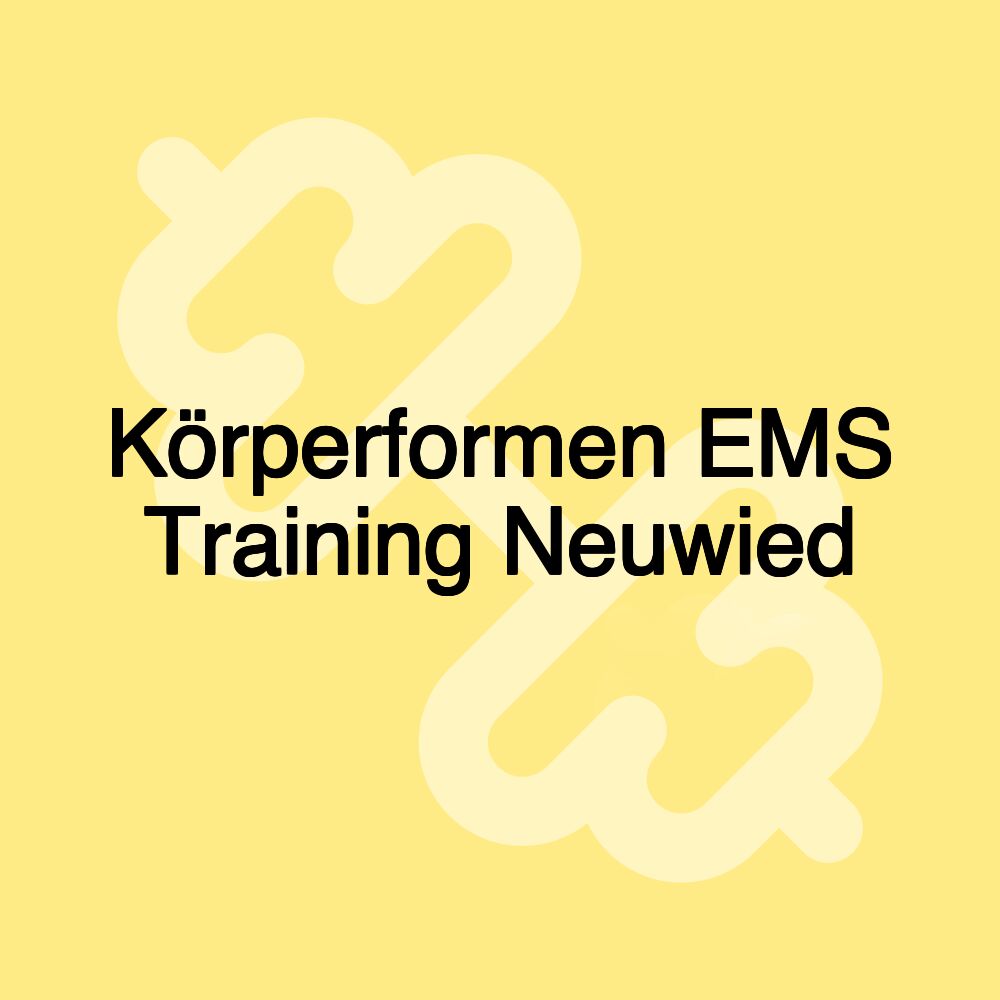 Körperformen EMS Training Neuwied